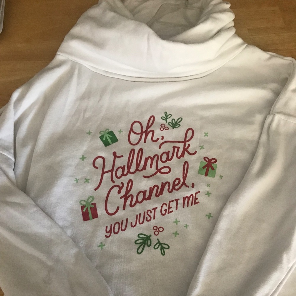 HALLMARK Channel Cowl Neck Christmas Sweatshirt
